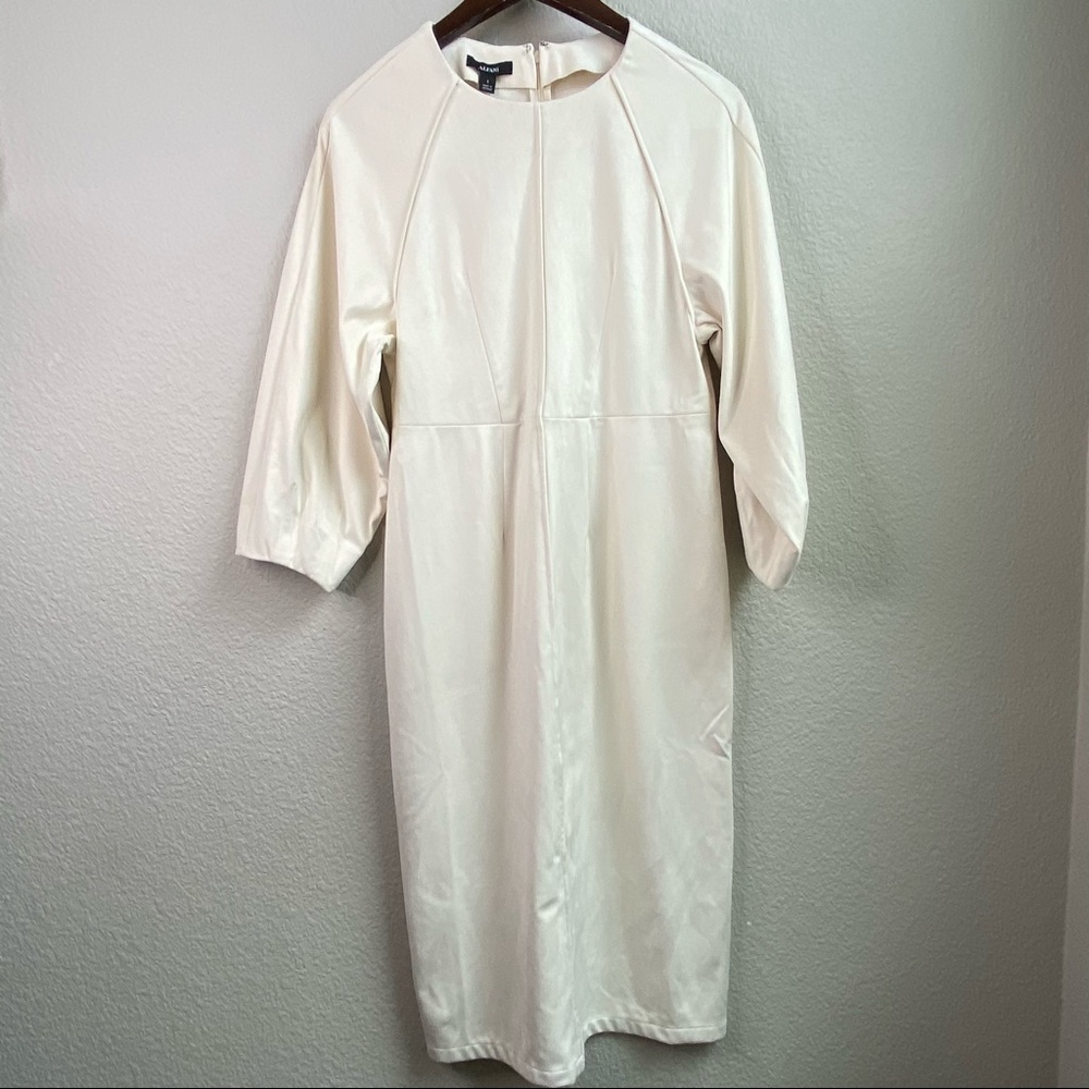 Alfani cream suede dress